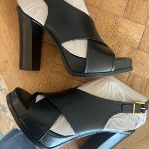 Vince Camuto Black Strappy Heels